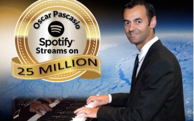 Óscar Pascasio alcanza los 25 millones de reproducciones en Spotify