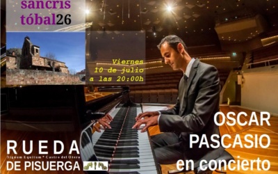 Óscar Pascasio actuará en Rueda de Pisuerga el 10 Julio